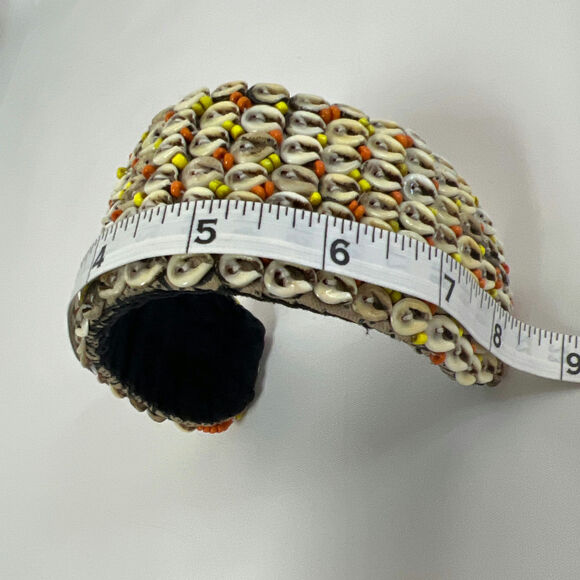 Stunning Multi-Earthy Color Tone Statement Bracelet - Unique Woven Design - Picture 4 of 6